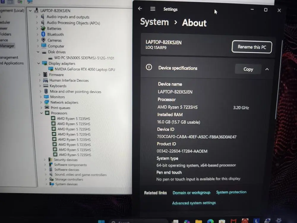 Ноутбук Lenovo LOQ 15ARP9 (83JC00LYUS) - фото 2