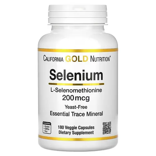 Селен Selenium Yeast-Free 200 mcg 180 Veggie Capsules CGN vit0004963