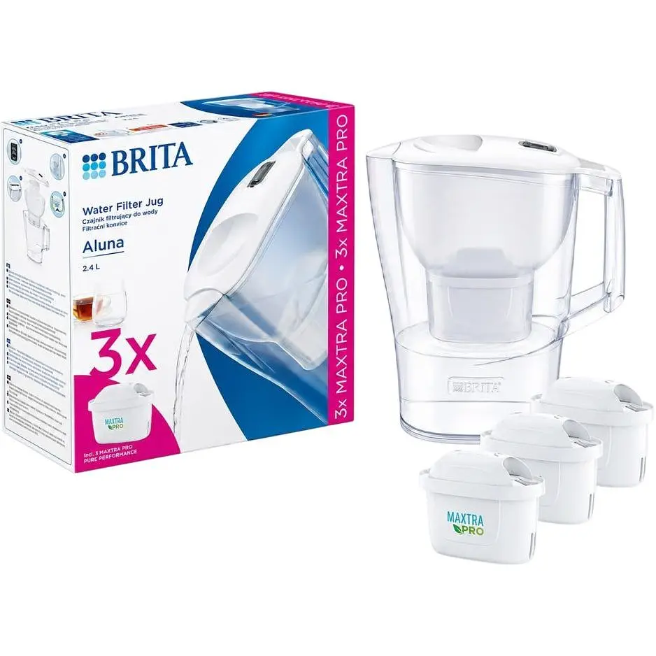Фильтр-кувшин Brita Aluna Memo MXpro белый 24 л + 3 картриджа (1061011)