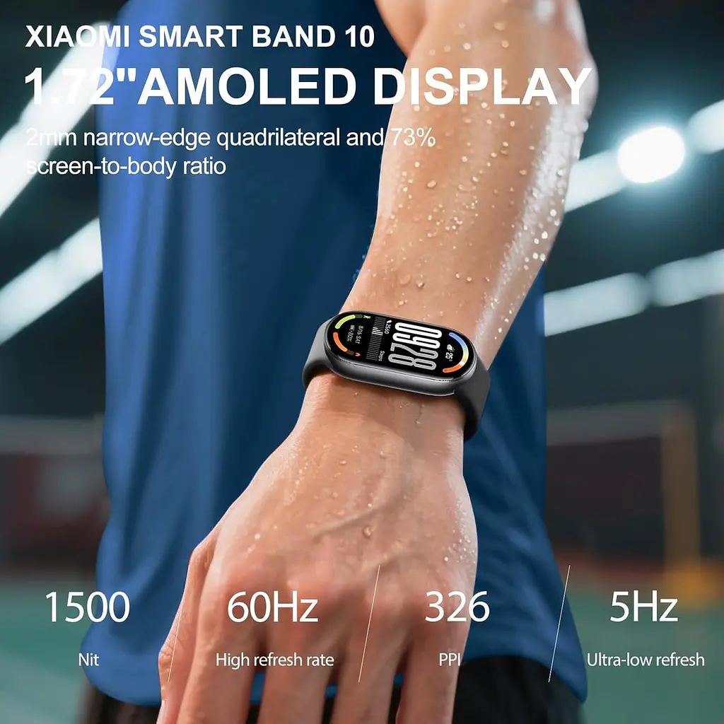 Фітнес-браслет Xiaomi Smart Band 10 Midnight Black (BHR07PYGL) - фото 3