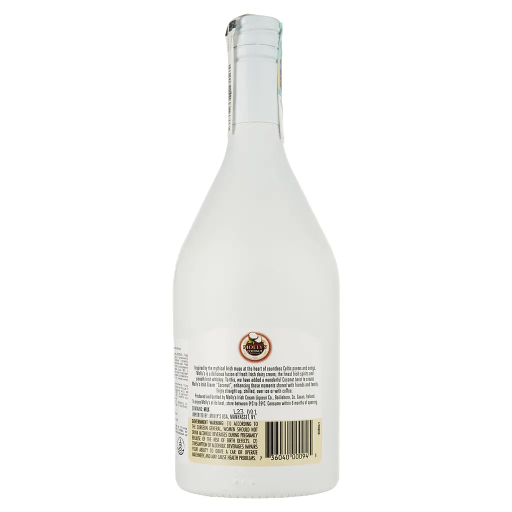 Ликер Molly`s Coconut Irish Cream, 17%, 0,75 л (819369) - фото 2