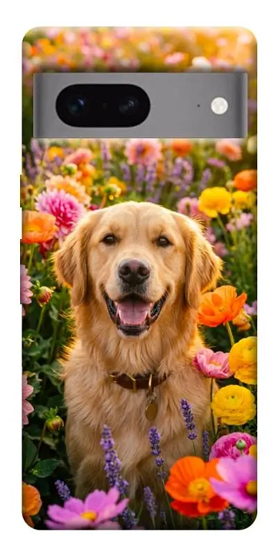 TPU чохол Demsky Flowery labrador для Google Pixel 7