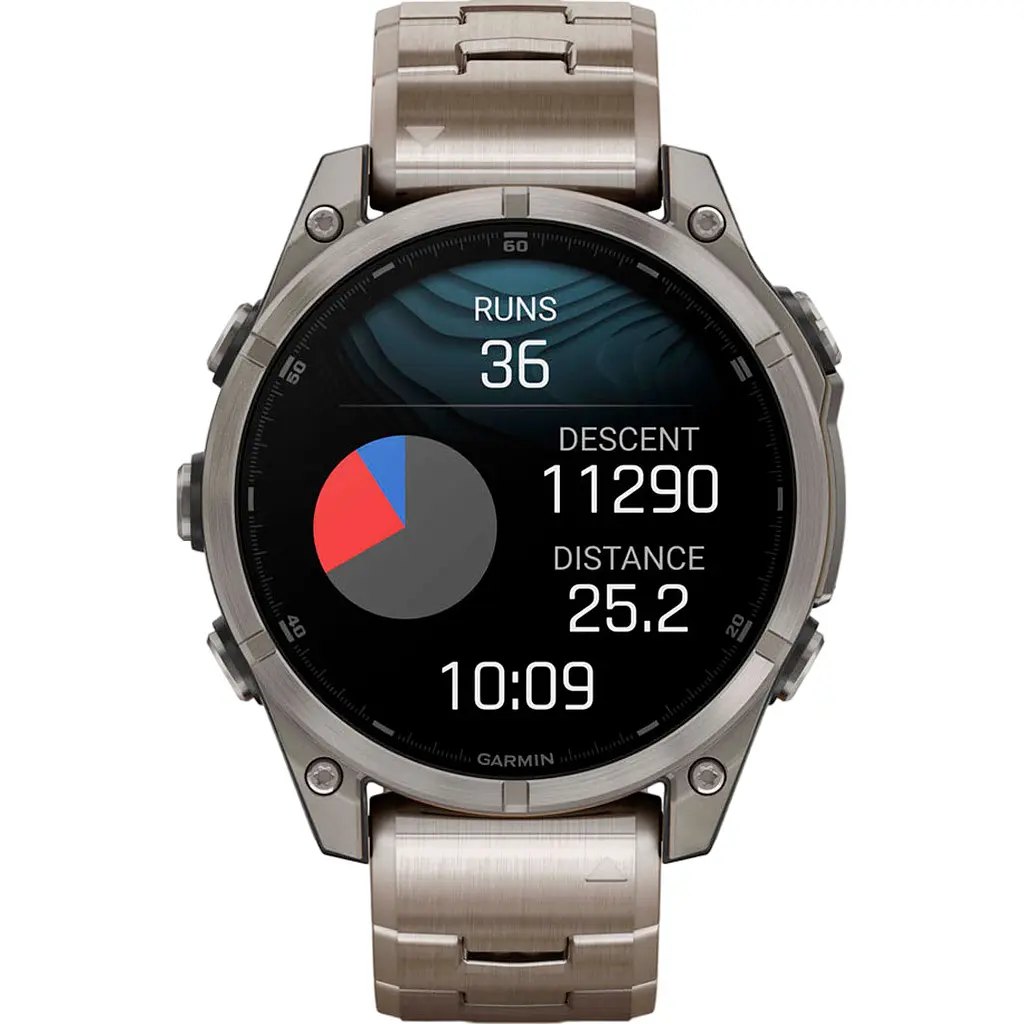 Смарт-часы Garmin Fenix 8 AMOLED Sapphire 47mm Titanium with Vented Titanium Bracelet [010-02904-40] [115090] - фото 11
