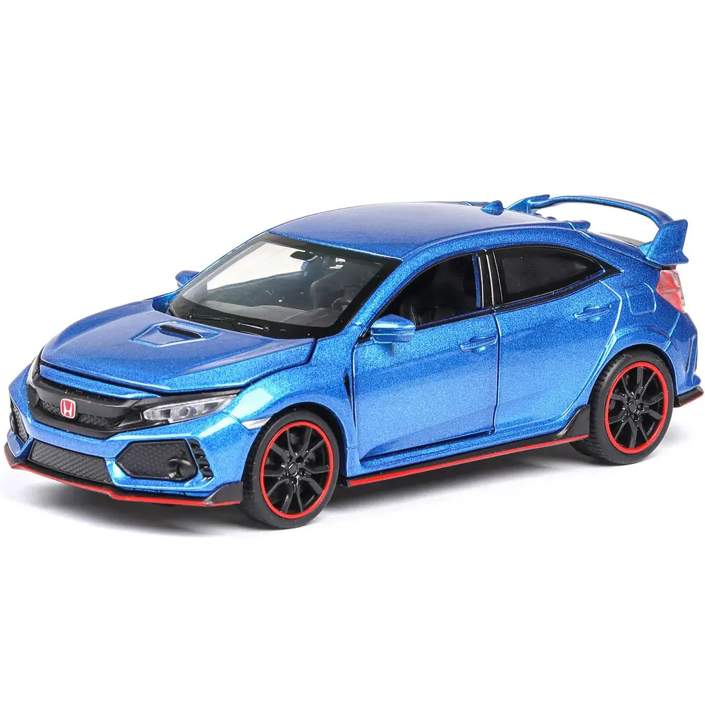 Колекційна металева модель автомобіля АвтоЕксперт Honda Civic Type R з інерцією, світлом та звуком 1:32 - фото 8