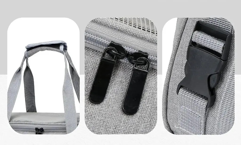 Сумка переноска для тварин Складна сумка для невеликих собак та кішок до 7 кг Чорний колір - фото 5