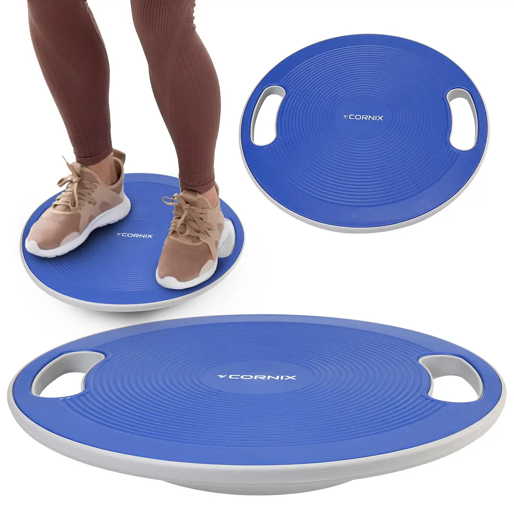 Балансувальна платформа Cornix кругла, пластикова Blue/Grey XR-0445 - фото 2