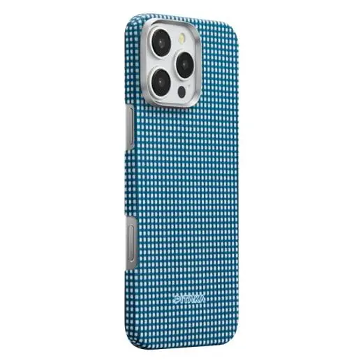 Карбоновый чехол Pitaka Ultra-Slim Case Ocean Blue для iPhone 16 Pro (KI1601POCE) - фото 2