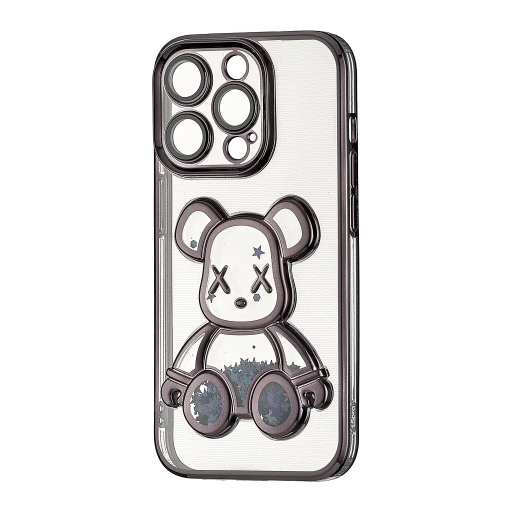 Чохол Shining Bear Case Protected Camera iPhone 15 Pro Black