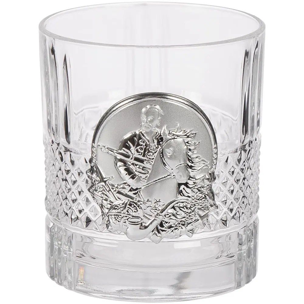 Подарочный набор стаканов Boss Crystal "Казаки" с серебряными накладками - фото 3