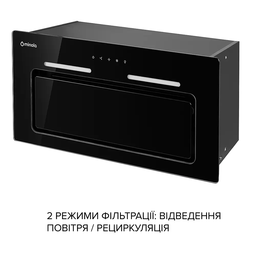 Витяжка повновбудована Minola HBI 6873 BL GLASS 1200 LED Line - фото 9
