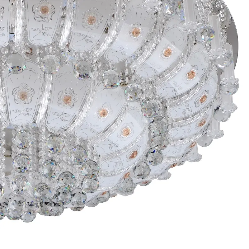 Люстра потолочная Brille торт хрустальная E14 40W WH (BCL-621C/16) - фото 3