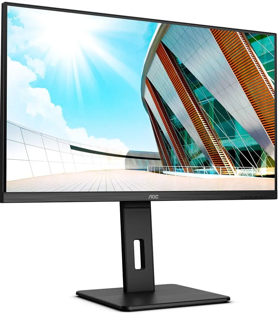 Монітор TFT 31.5 AOC U32P2, VA, UHD, DP, HDMI x 2, Pivot, HAS, колонки, чорний - фото 3