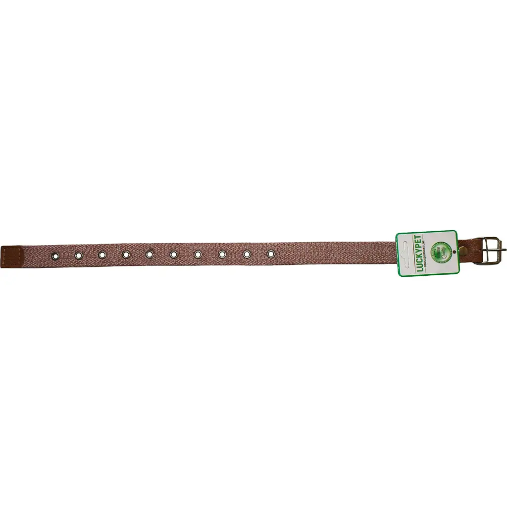 Нашийник одинарний Lucky Pet Melange, 37-52х2,5 см, коричневий - фото 2