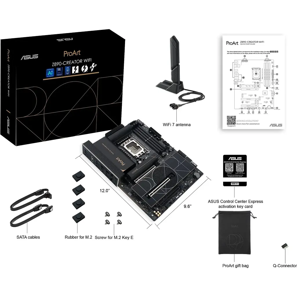 Материнская плата Asus Proart Z890-CREATOR WIFI s1851 Z890 4xDDR5 M.2 HDMI DP Wi-Fi ATX - фото 2