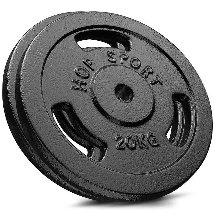 Сет з металевих дисків Hop-Sport Strong 2x20кг - фото 3