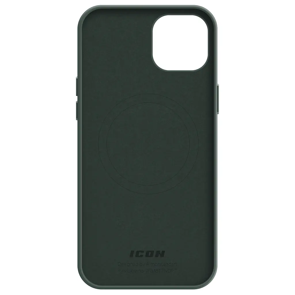 Силиконовый чехол с MagSafe для Apple iPhone 15 Plus, ICON2 MagCase, зеленый, противоударный, панель с мягкой подкладкой, защита всего корпуса, поддержка беспроводной зарядки, совместим с защитными стеклами и пленками, ArmorStandart (ARM72737) - фото 2