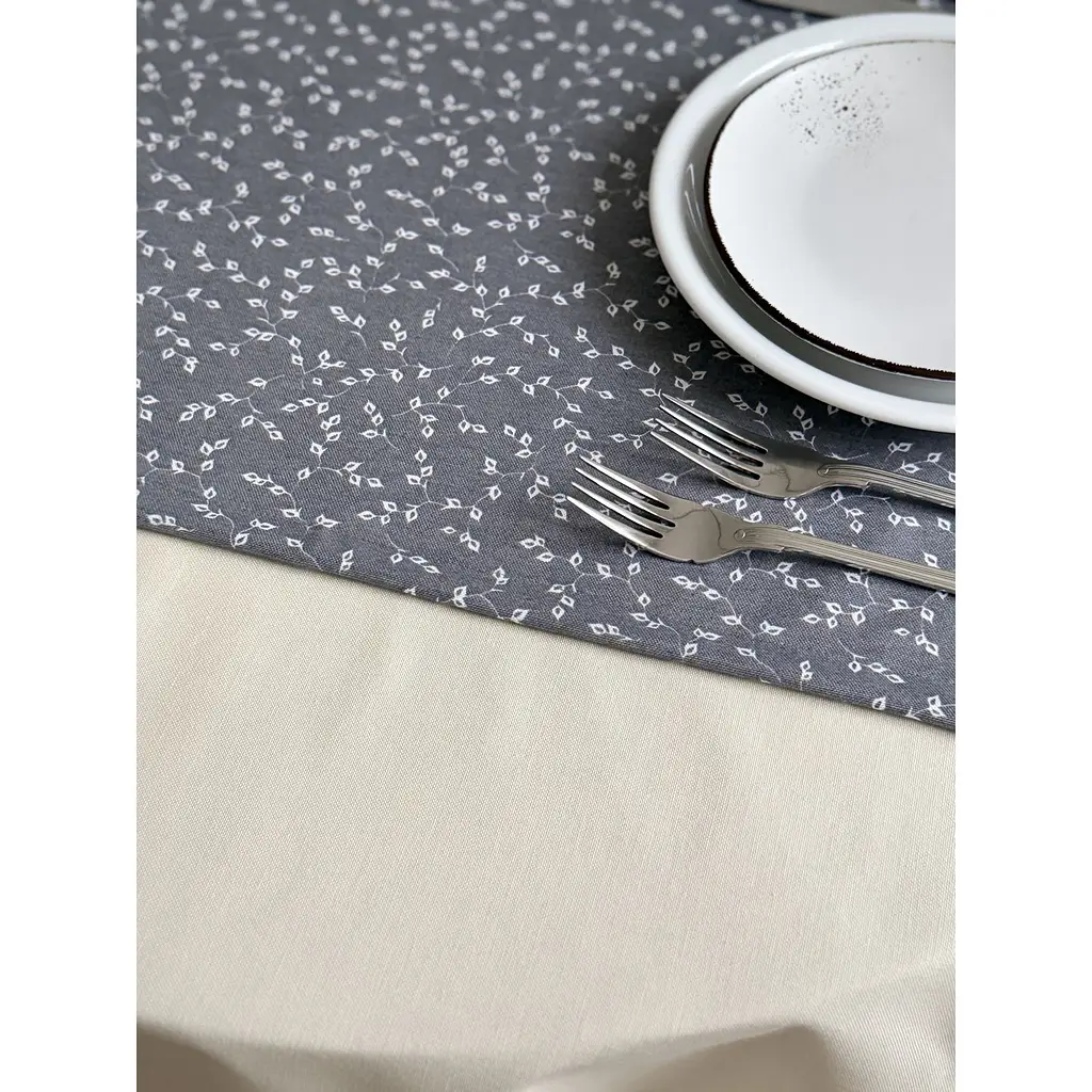 Раннер Ecotton Duck 45х170 см серая (25010) - фото 5