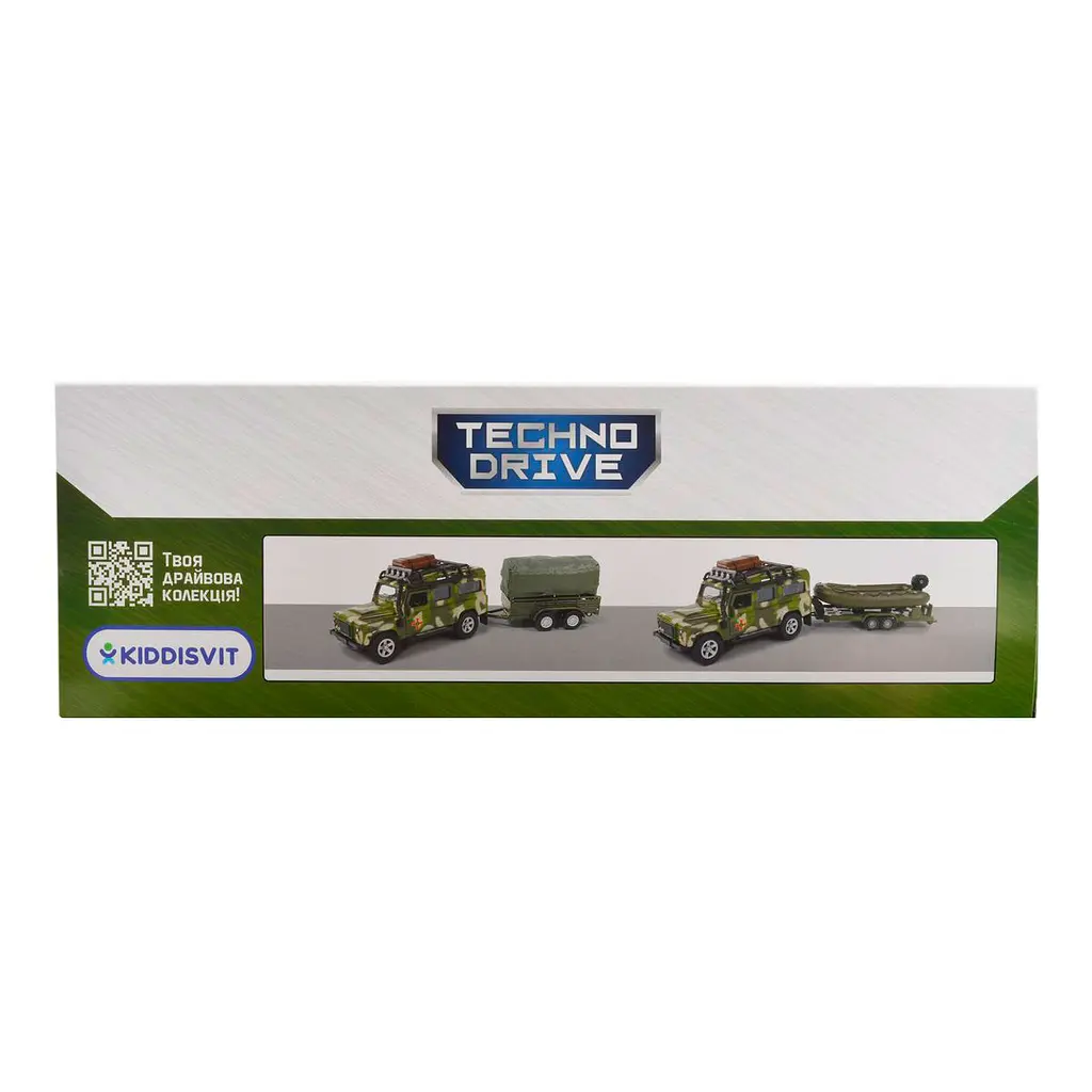 Игровой набор TechnoDrive Land Rover Defender Military с лодкой (520191.270) - фото 13