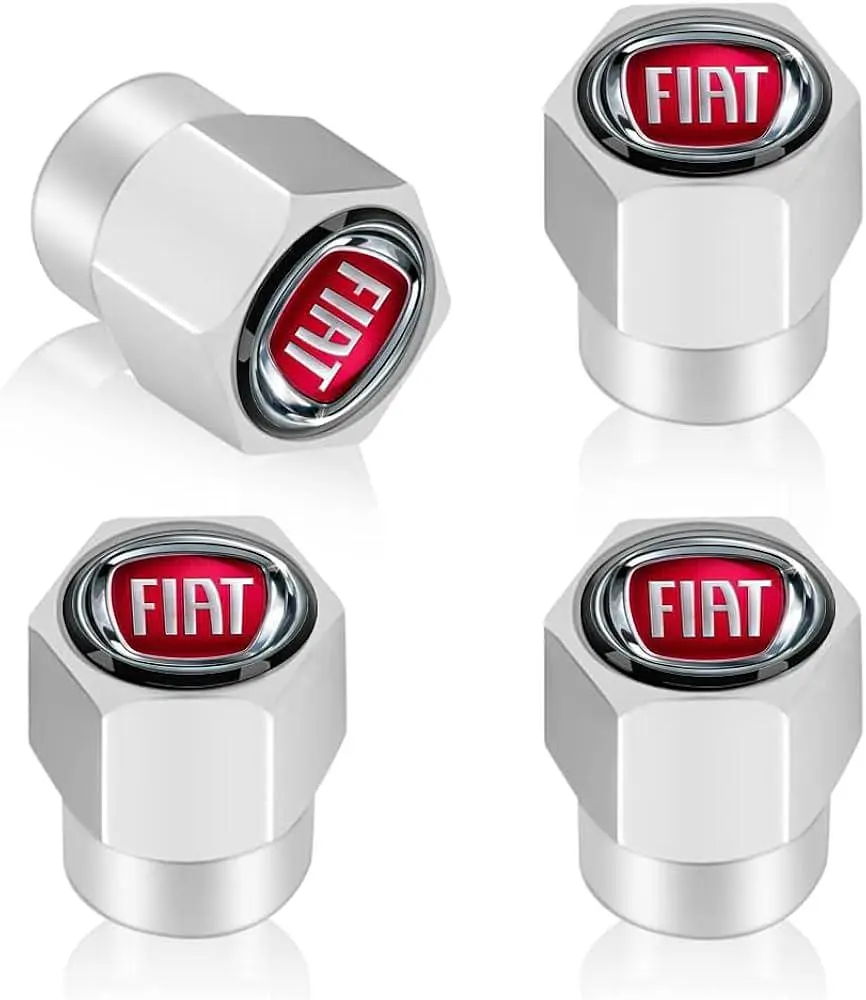 Ковпак вентиля колеса Fiat 4 шт Тюнінг Сірі - фото 2