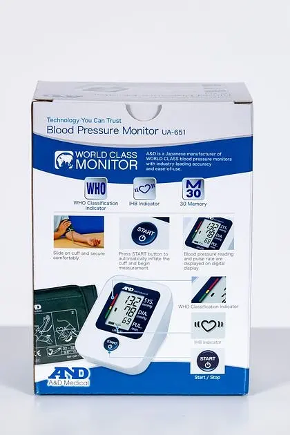 Тонометр AND UA-651 с адаптером автоматический на плечо - фото 8