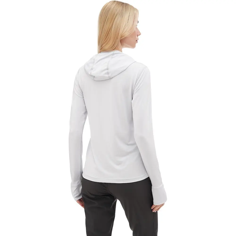 Термофутболка жіноча Turbat Hike Lite LS Hood Women S Світло-сірий - фото 2