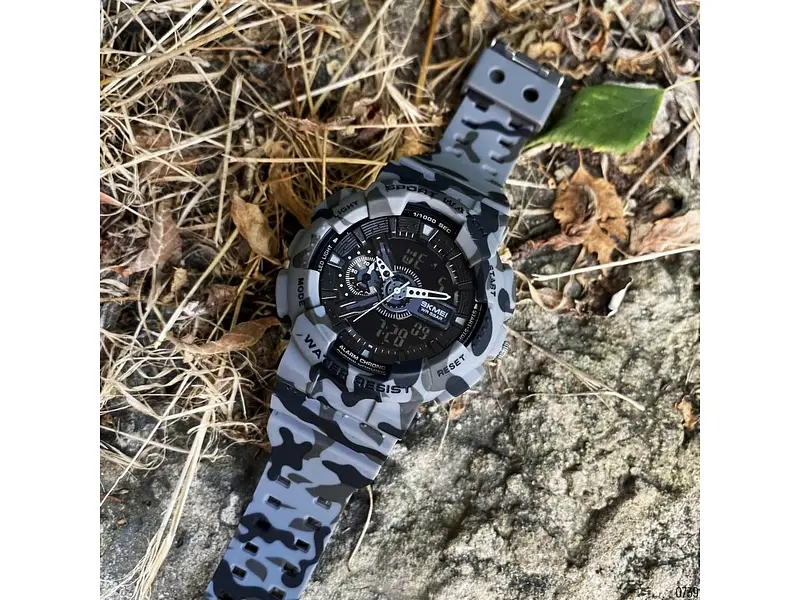 Чоловічий наручний годинник 1688CMGY Camo Gray. Skmei acs0030624 - фото 5