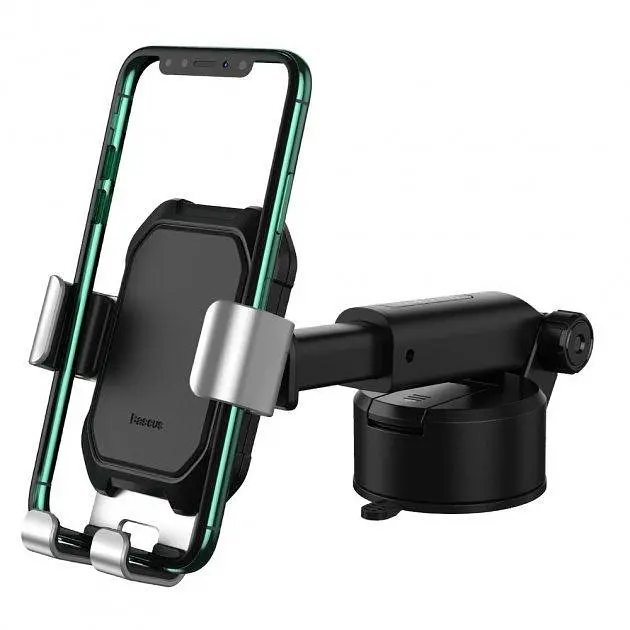 Автомобільний тримач холдер Baseus Tank Gravity Car Mount Holder SUYL-TK0S Silver - фото 3