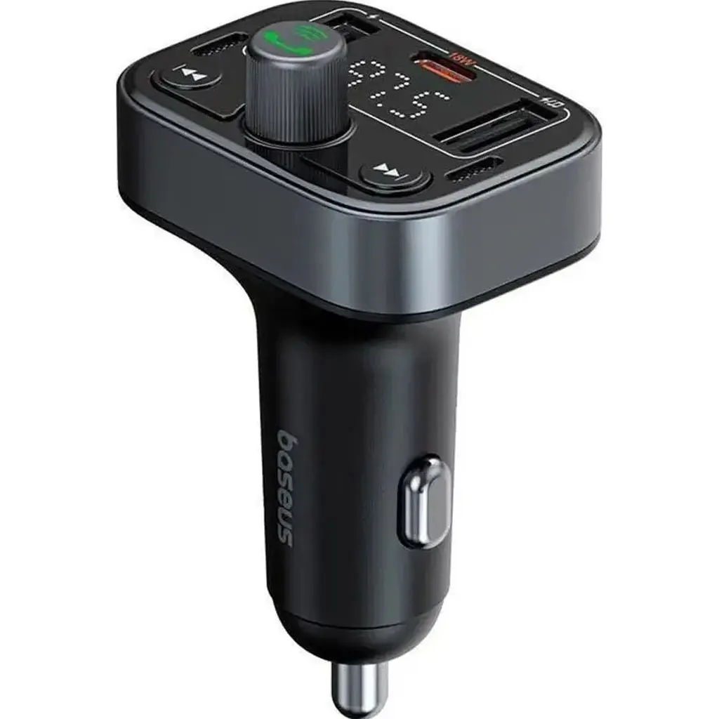 FM-трансмітер Baseus S-09 Lite Series Black (C10762300113-00) [126841] - фото 3