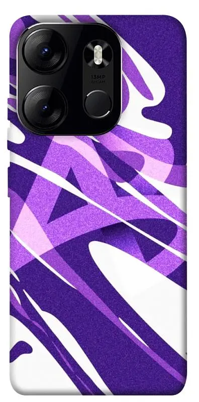 Чехол itsPrint Purple Abstract для Tecno Spark Go 2023 - фото 1