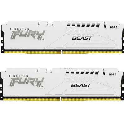 Модуль памяти для компьютера DDR5 32GB (2x16GB) 5600 MHz Beast White Kingston Fury (ex.HyperX) (KF556C36BWEK2-32) - фото 5