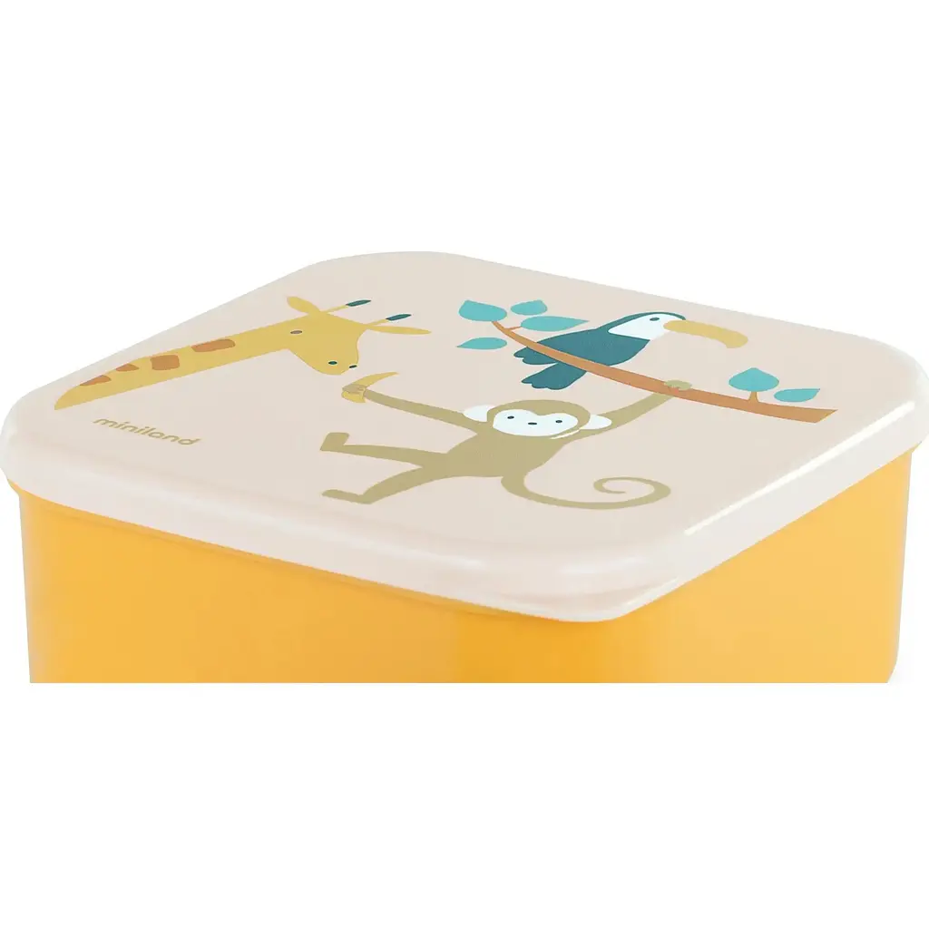 Набір контейнерів для їжі Miniland Jurassic 3 шт. (89621) - фото 4