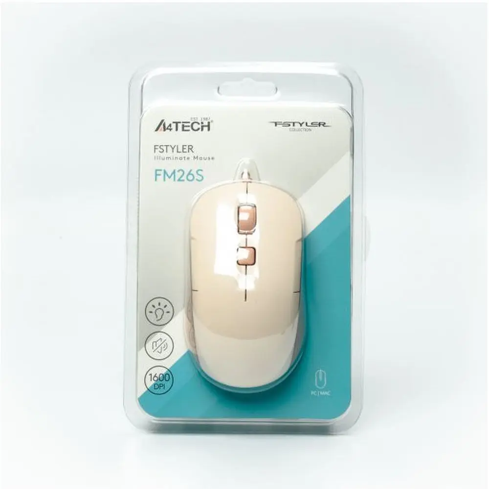 Мышь A4Tech FM26S USB Cafe Latte (4711421993494) - фото 11