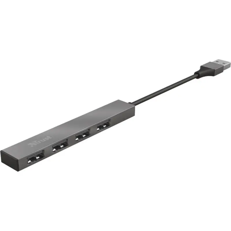 USB-Хаб Trust USB-хаб Halyx Aluminium 4-Port Mini USB Hub (23786_TRUST) - фото 2