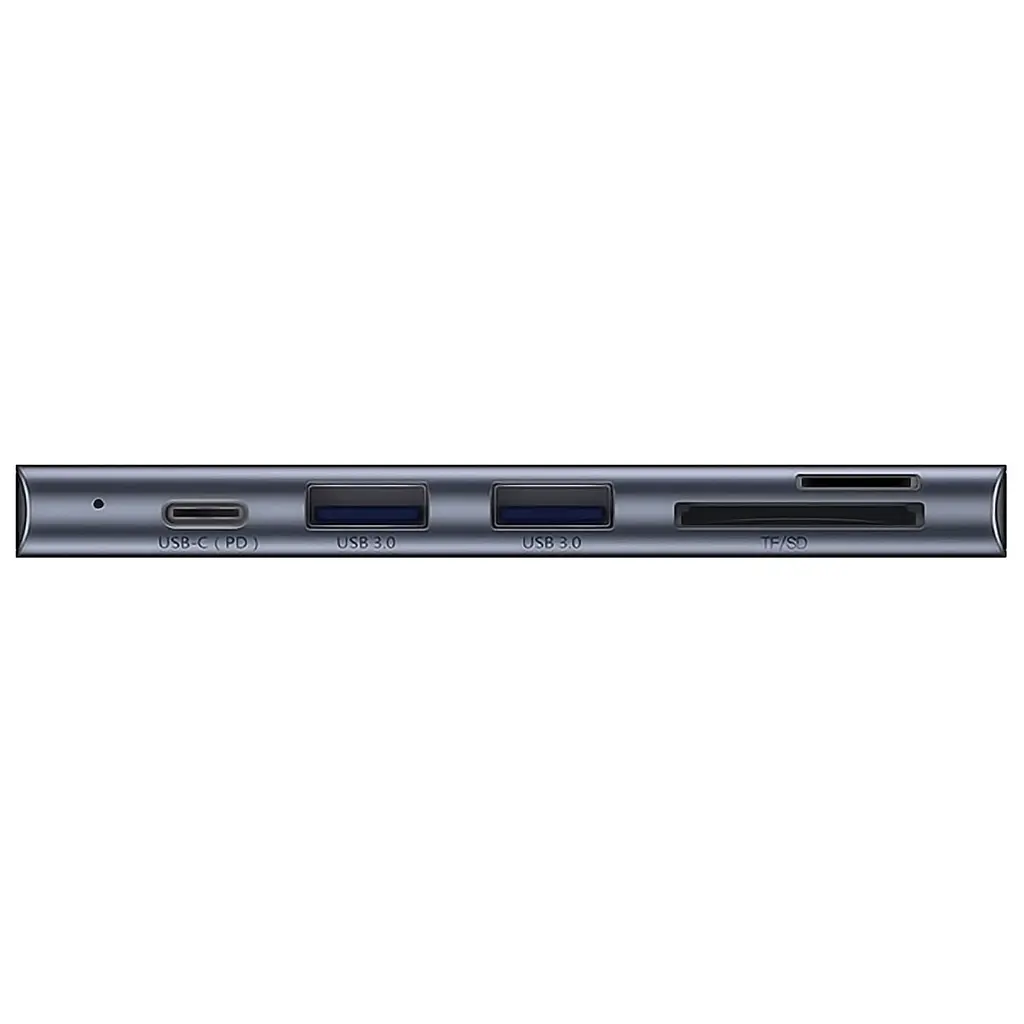 Багатопортовий хаб Baseus Harmonica 5-in-1 HUB Adapter CAHUB-K0G Сірий (1059080726) - фото 3