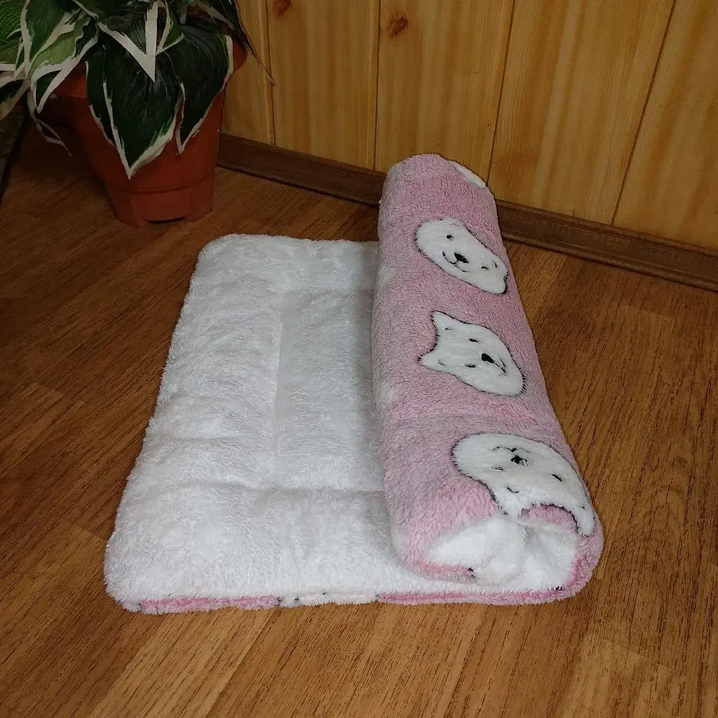 Плед для тварин Soft Pet Bed Cushion 60х80 см Pink Bear - фото 6