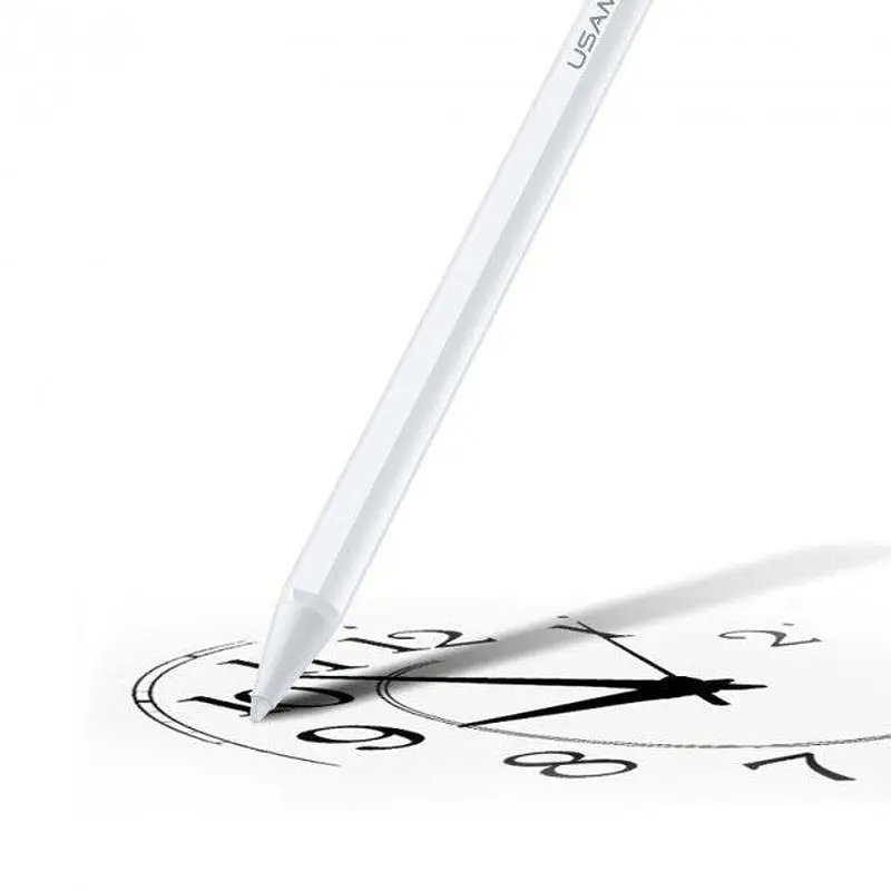 Стилус Usams US-ZB223 Tilt-sensitive Active Touch Capacitive for iPad White - фото 2