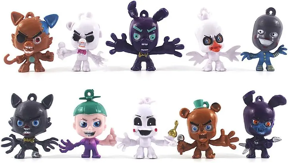 Набір фігурок аніматроніки Five Nights At Freddy's 6 см, 10 шт - фото 2
