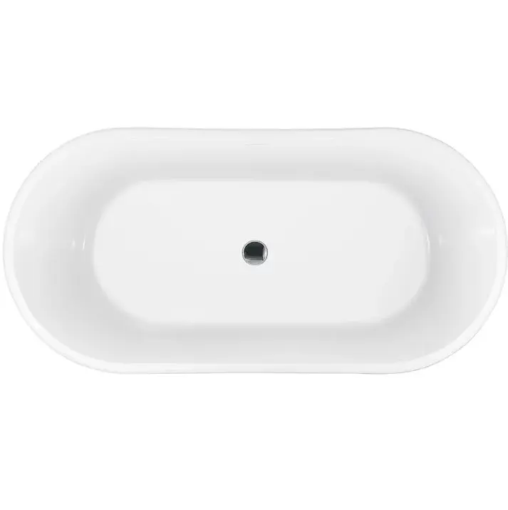 Ванна акрилова окремостояча Rea Milano 150x70 white REA-W2000, Білий - фото 4