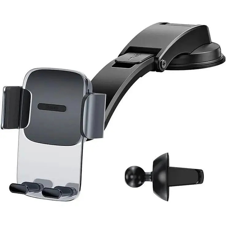 Держатель BASEUS Easy Control Clamp Car Mount Holder (A Set) (SUYK000001) - фото 4