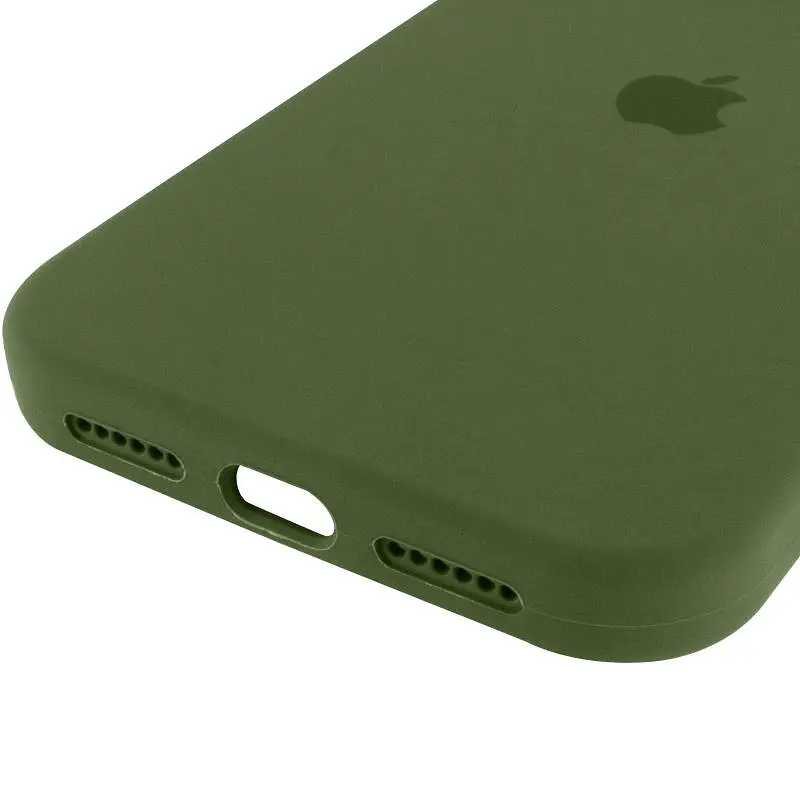 Чехол Epik Silicone Case Full Protective (AA) для Apple iPhone 17 Pro (6.3) Зеленый / Dark Olive - фото 5