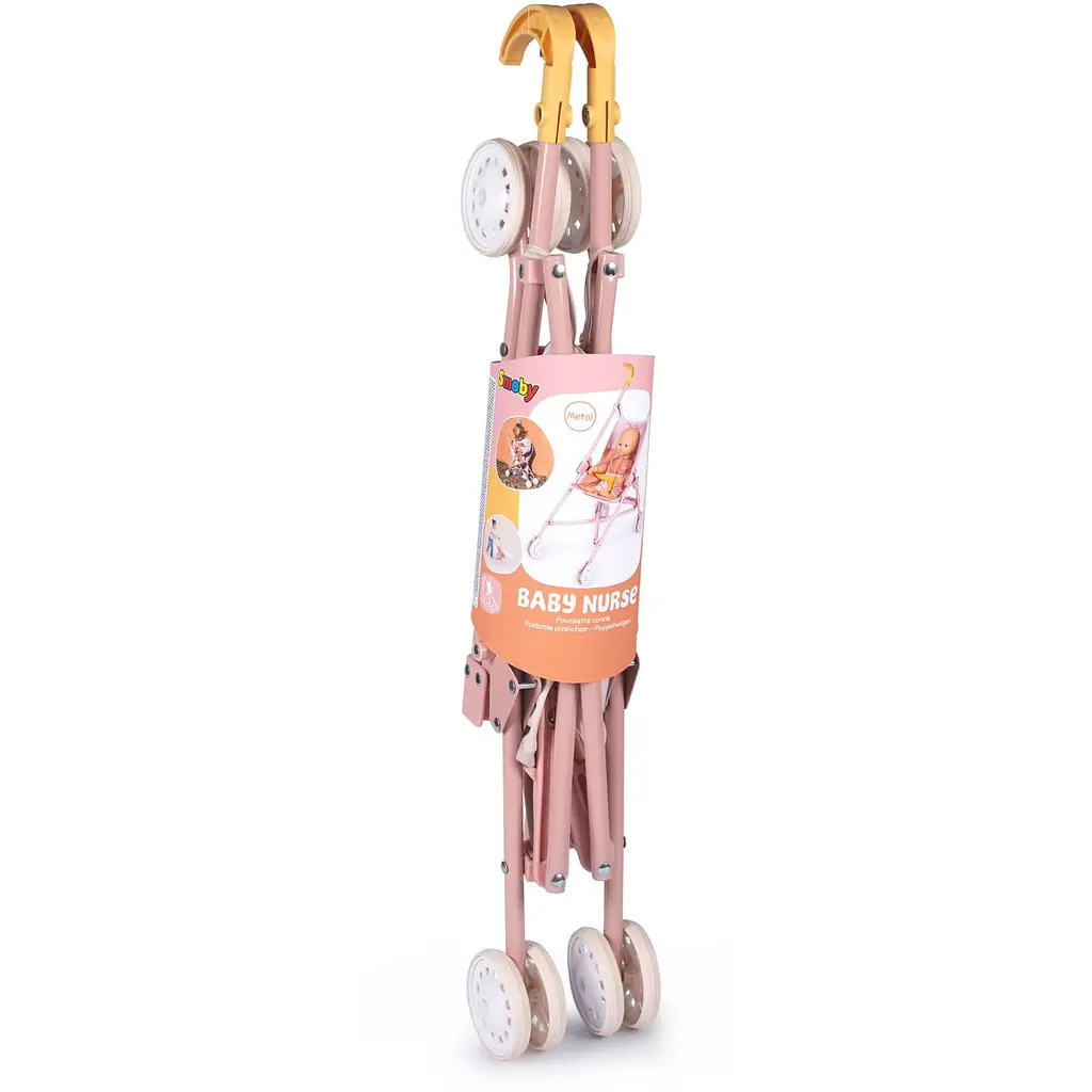 Коляска-тростинка Smoby Toys Бебі Ньорс 51х25х57 см терракотова пудра (7600220408) - фото 2