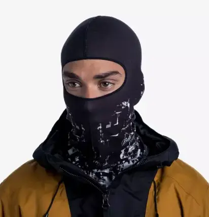 Балаклава Buff MICROFIBER BALACLAVA phys black Черный-белый - фото 3