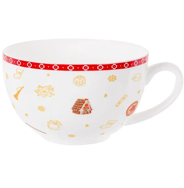 Чайный набор Lefard Christmas Delight, 250 мл, белый с красным (985-147) - фото 3