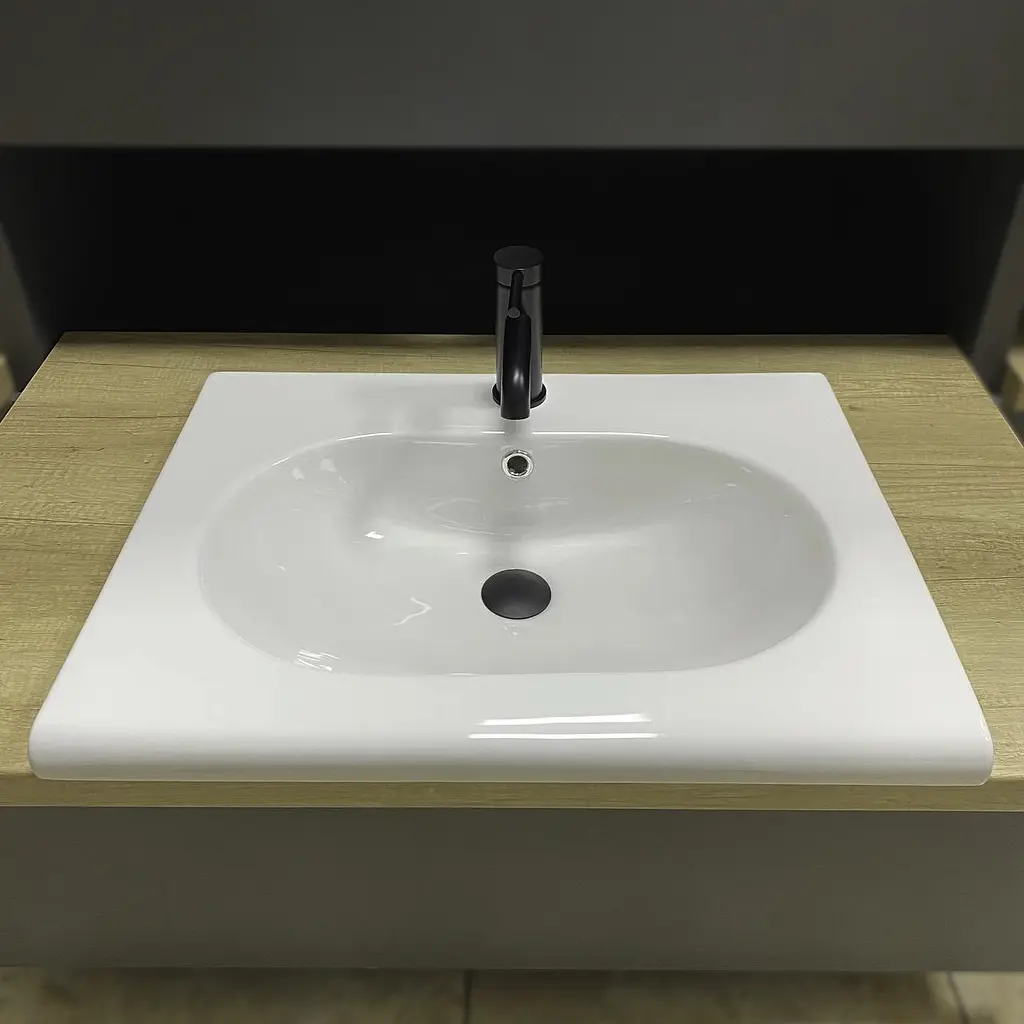 Умивальник VBI Pordenone white врізний VBI-018047, Білий - фото 3