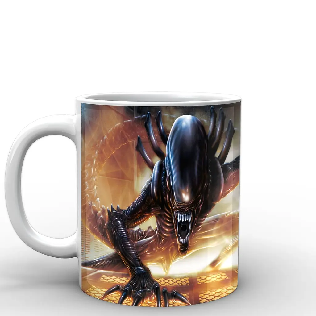 Кружка GeekLand Alien Чужой постер AL.02.011 330 мл белая - фото 3