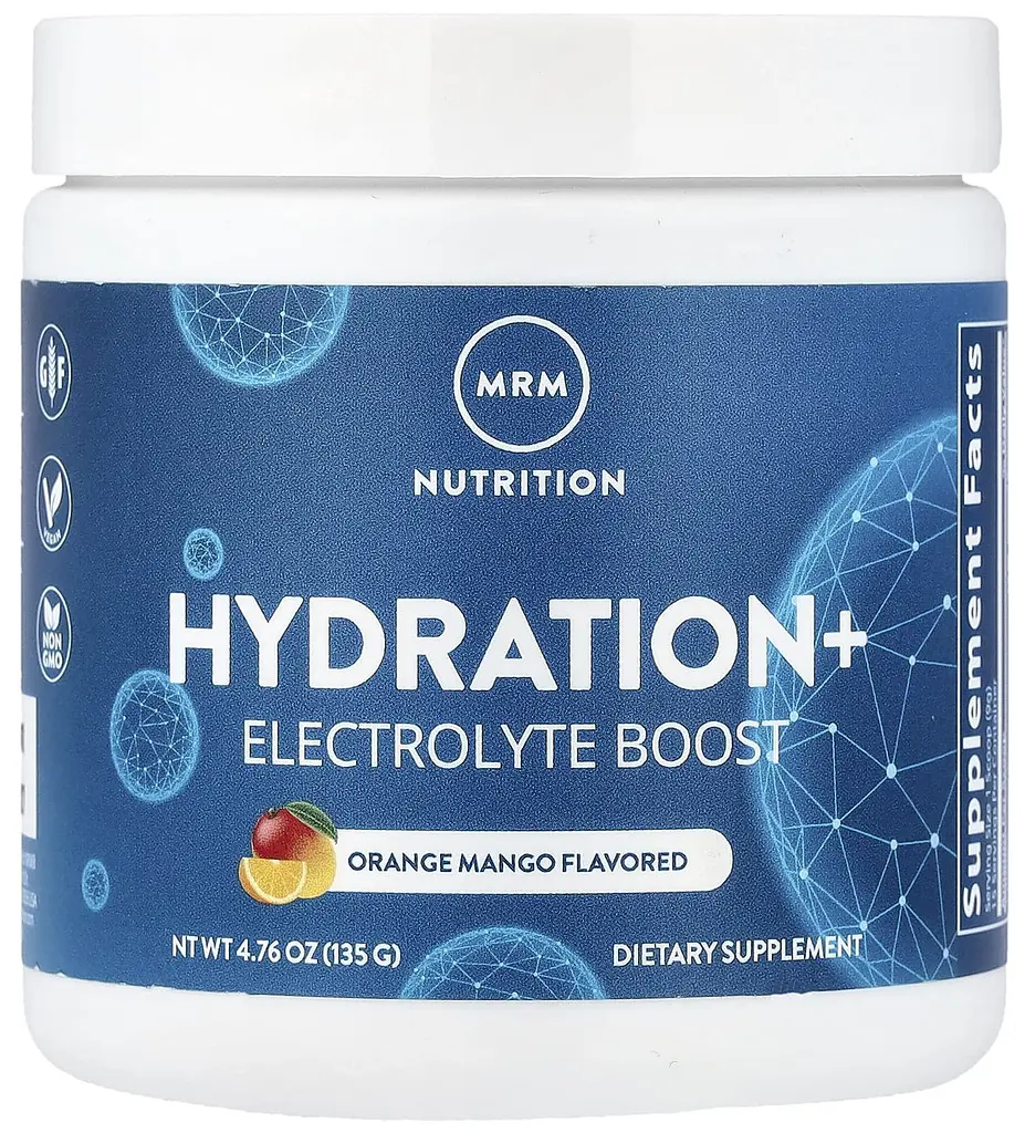 Електроліти Hydration+ для підтримки водного балансу апельсин і манго 135 г (4,76 унції) MRM Nutrition