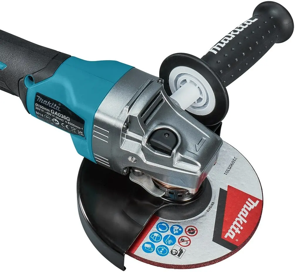 Шліфмашина кутова акумуляторна Makita GA036GZ (150 мм, 8500 об/хв, BL, AFT, XGT, без акумуляторів та зарядного пристрою) - фото 5