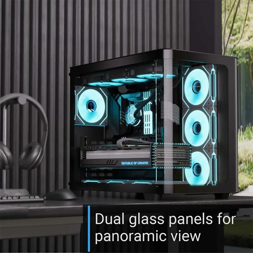 Корпус AeroCool P500C-G-BK-v1 Black (ACCM-PN01043.11) [146677] - фото 6