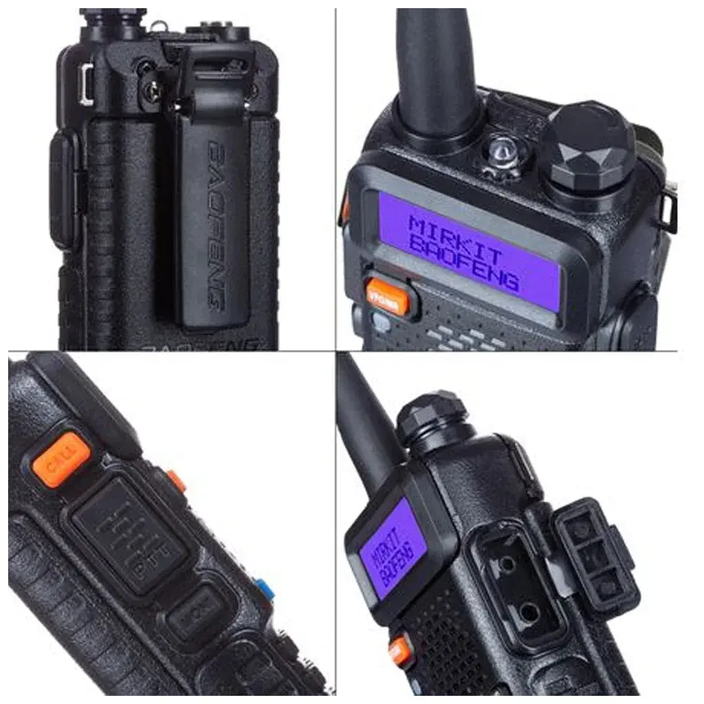 Портативна рація Baofeng UV-5R Black Six Pack комплект 6 шт (2200000758965) - фото 4
