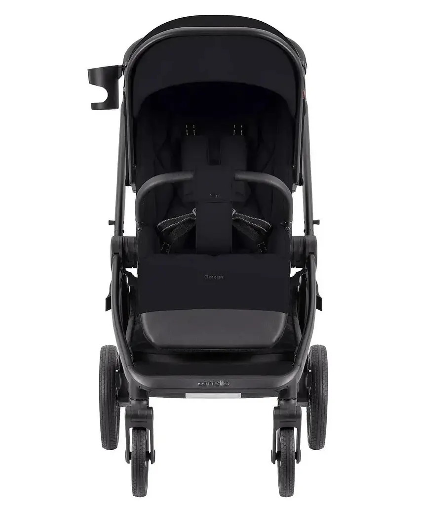 Коляска 2 в 1 Carrello Omega CRL-6540 Cosmo Black дощовик москітна сітка LED-ліхтарик - фото 3